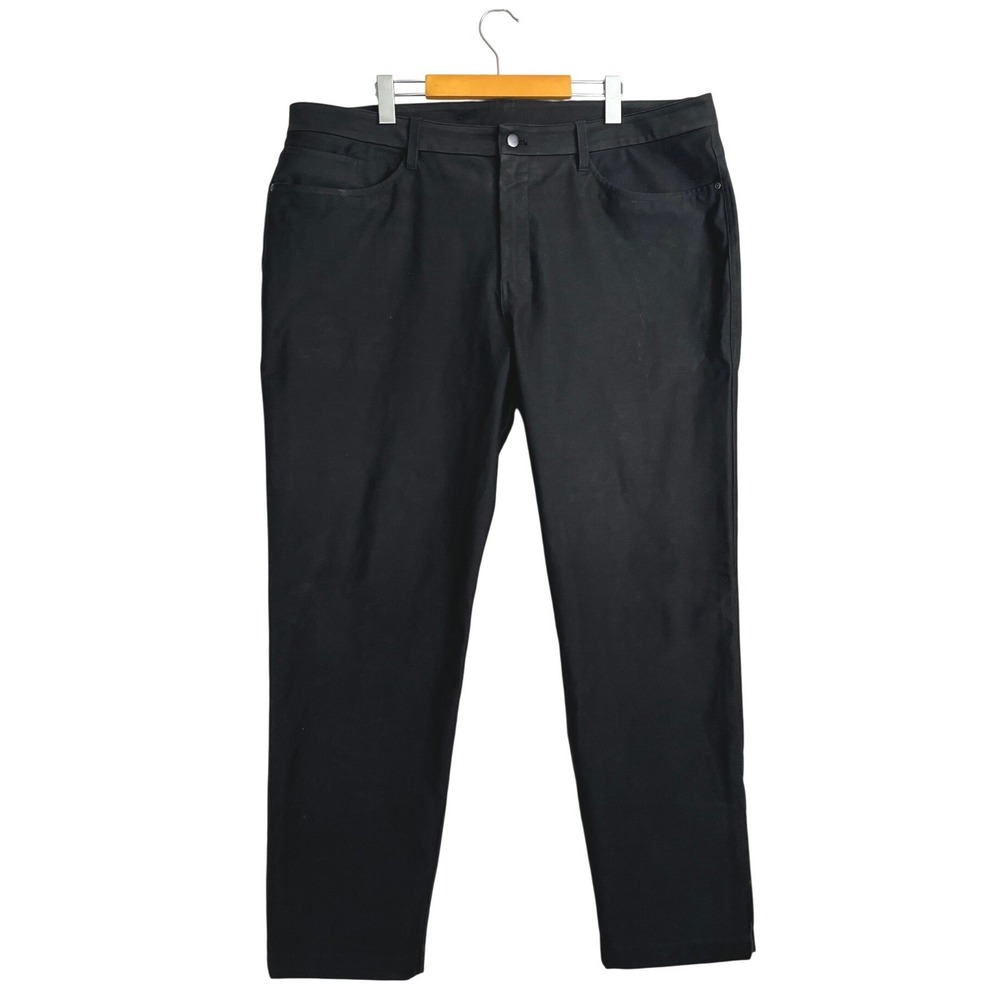 Lululemon ABC Classic-Fit 5-Pocket Pant‎ Black Utilitech Mens Size 40 x 30